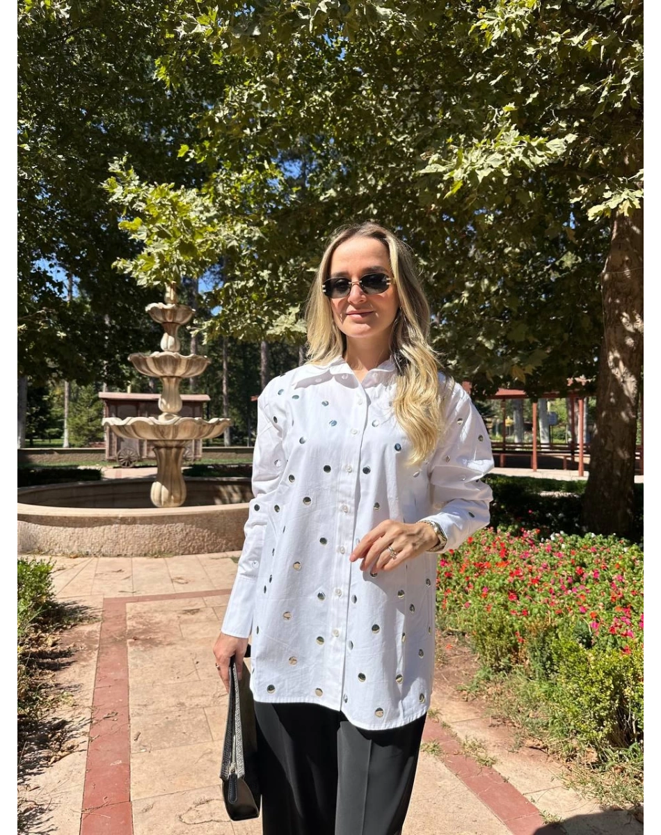 Exquise E25K05108003 Ekru Murphy Gömlek