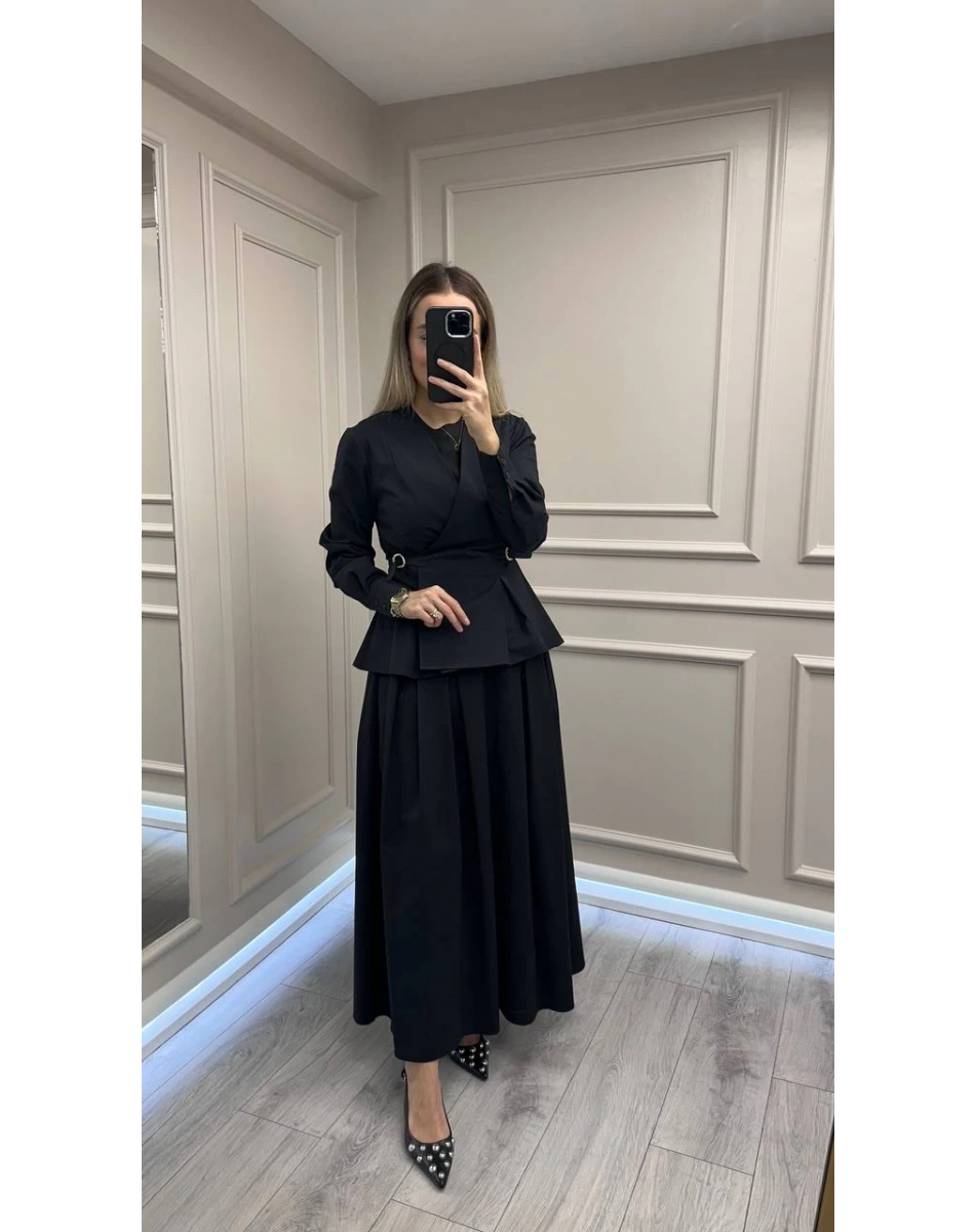 Exquise E25K05108009 Siyah Ashlynn Gömlek