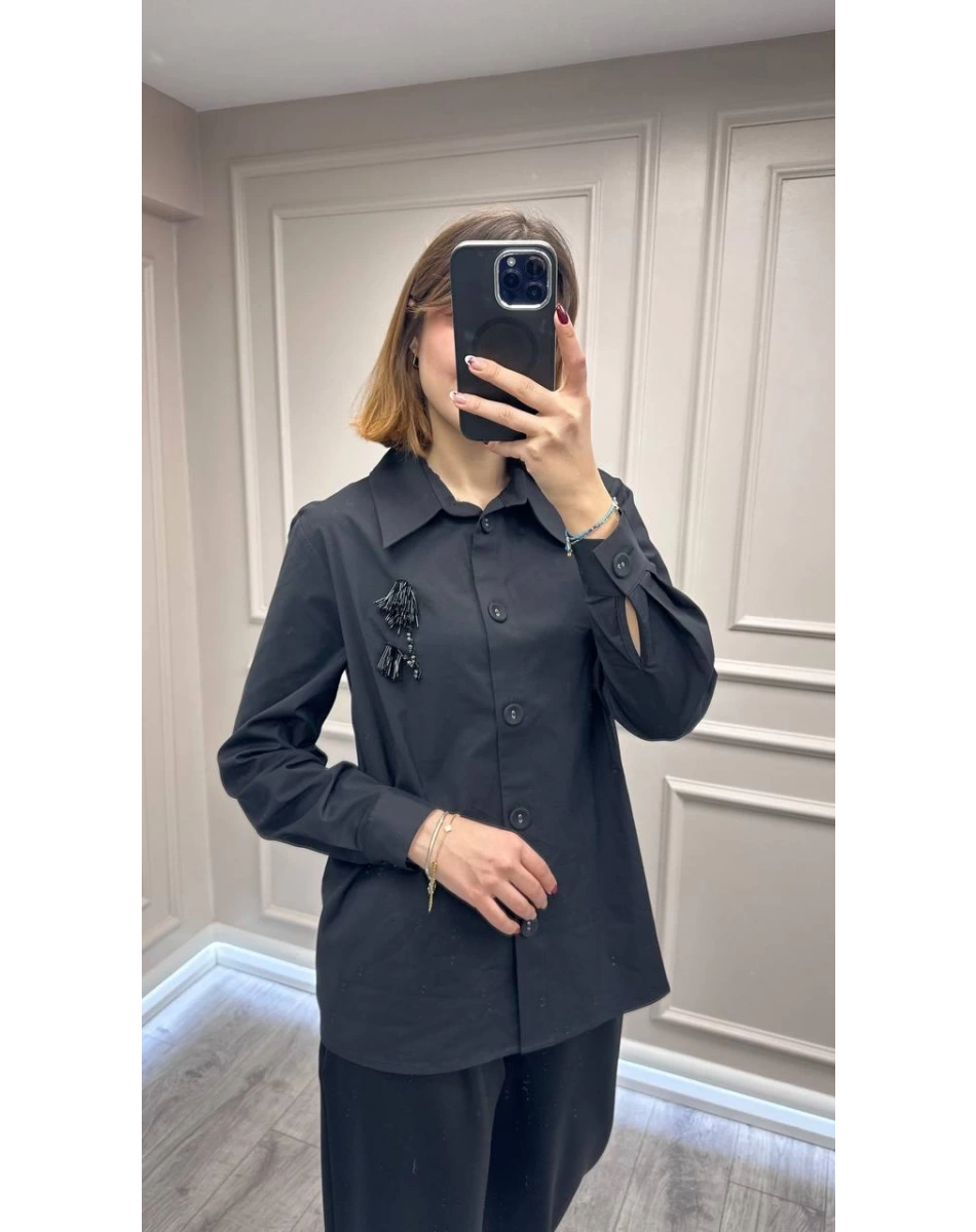 Exquise E25K05108013 Siyah Mayalah Gömlek