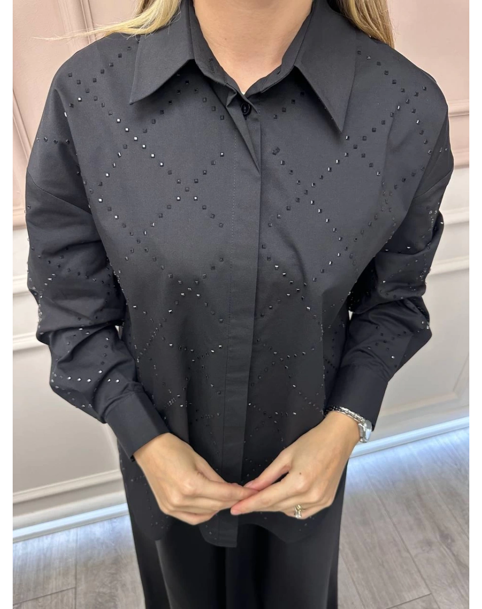 Exquise E25K05108034 Siyah Kaelyn Gömlek