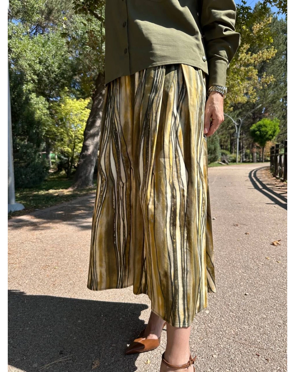 Exquise E25K05115003 Çok Renkli Sloan Etek