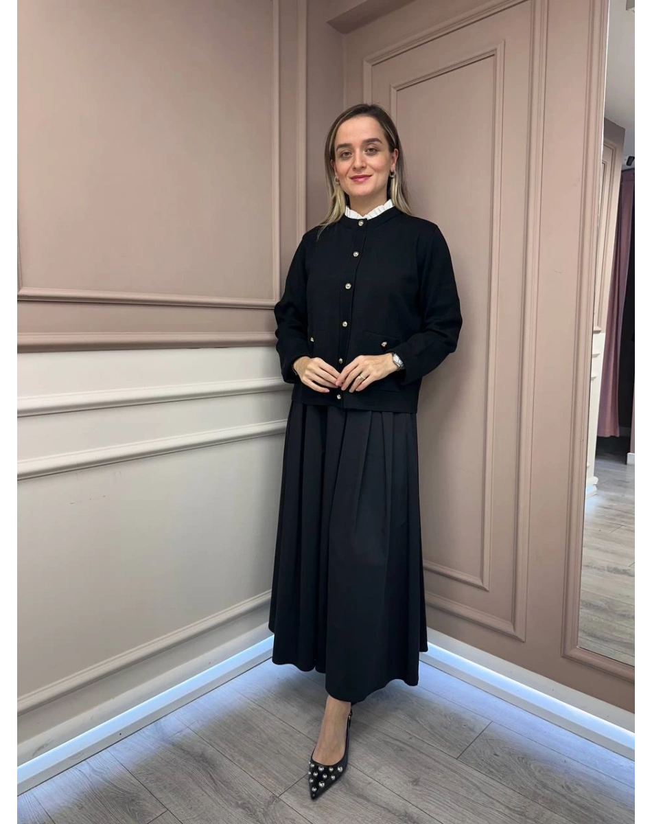 Exquise E25K05115027 Siyah Jakalya Etek