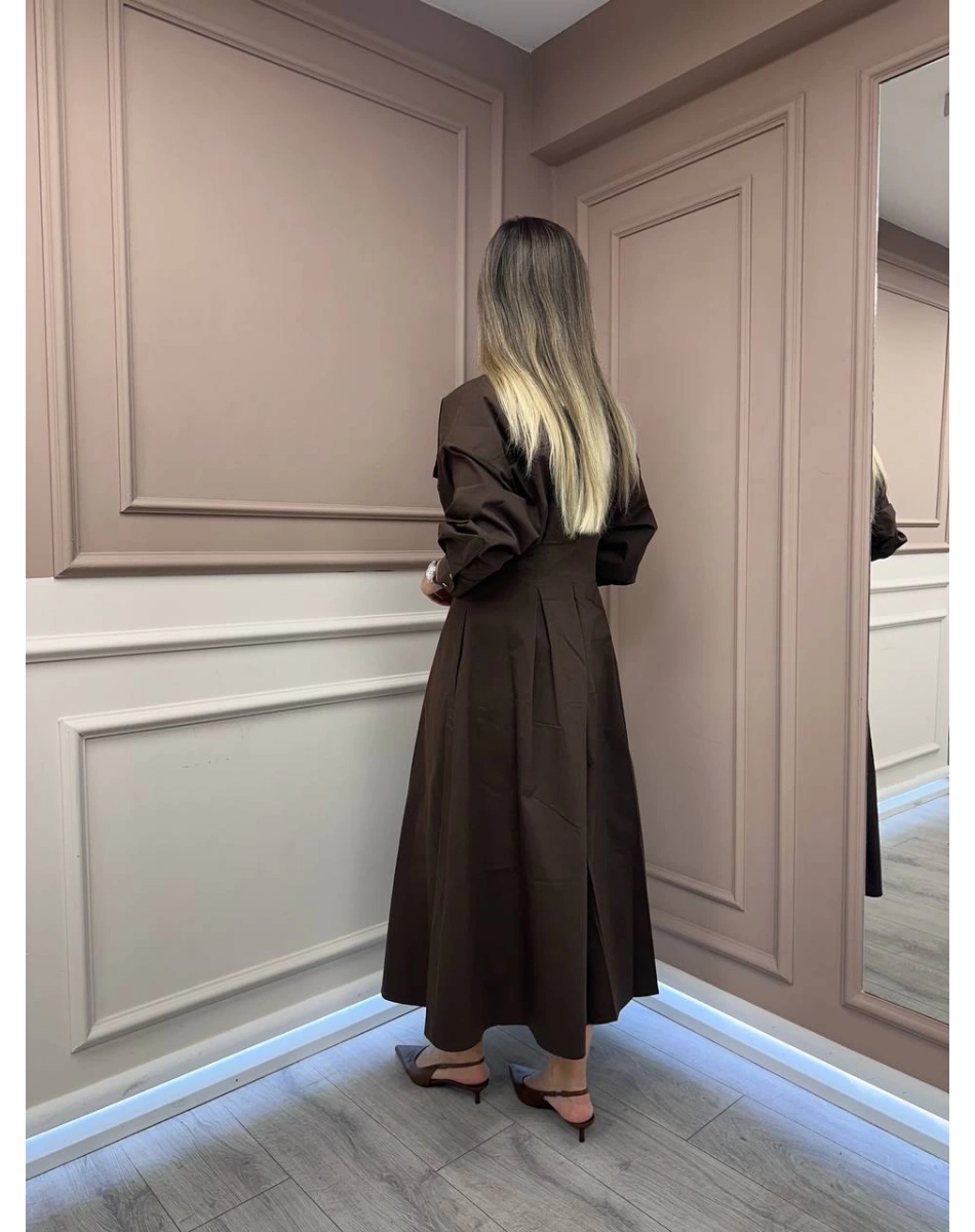 Exquise E25K05118146 Kahve Connie Elbise