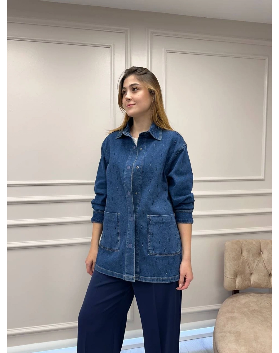 Exquise E25K05133002 İndigo Jazmyne Denim Ceket