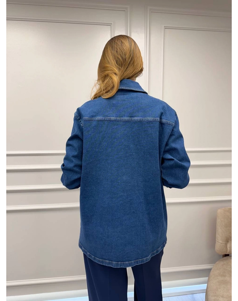 Exquise E25K05133002 İndigo Jazmyne Denim Ceket