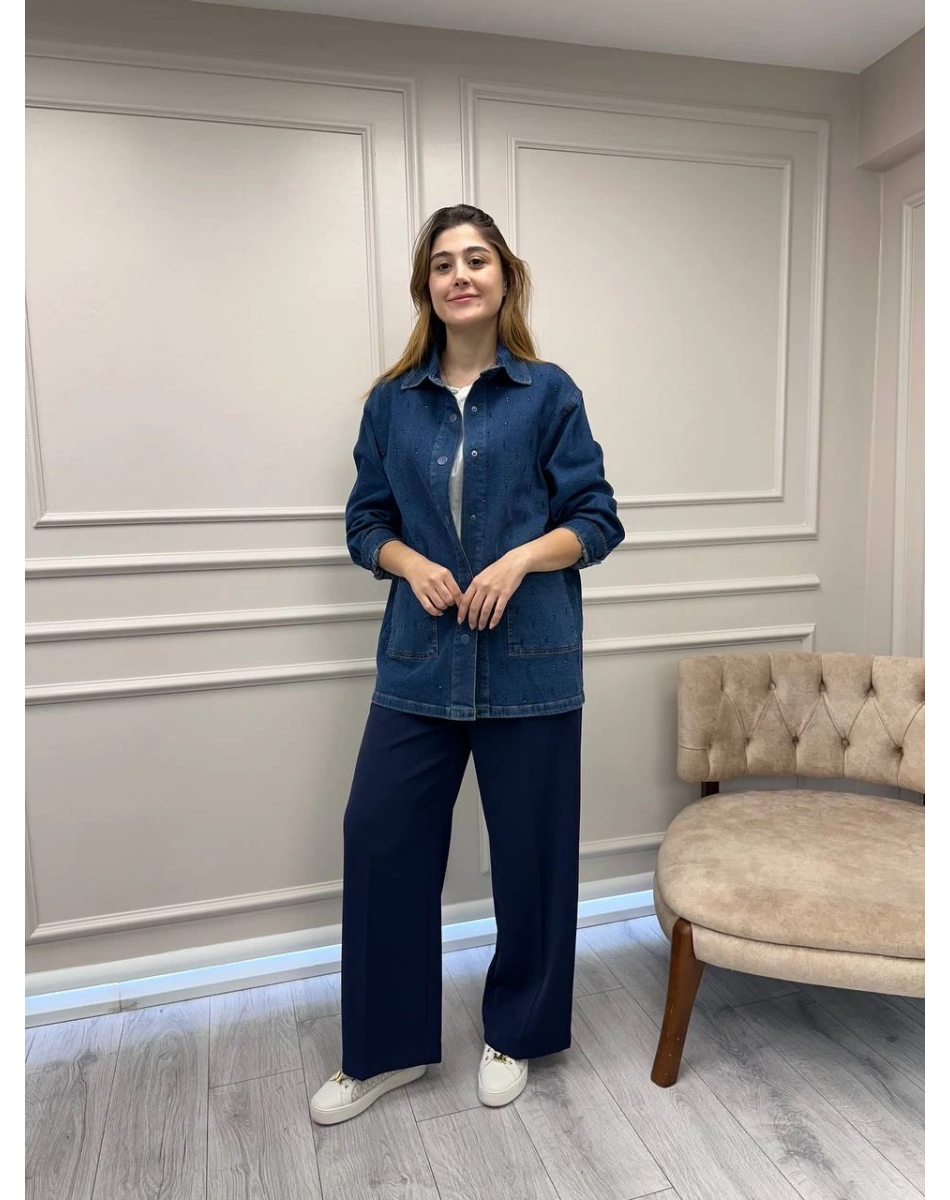 Exquise E25K05133002 İndigo Jazmyne Denim Ceket
