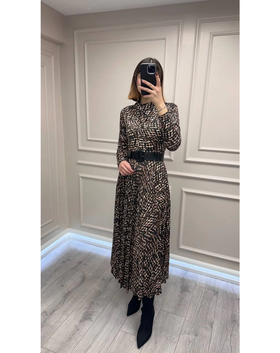 Exquise E25K05171005 Çok Renkli Aspyn Elbise