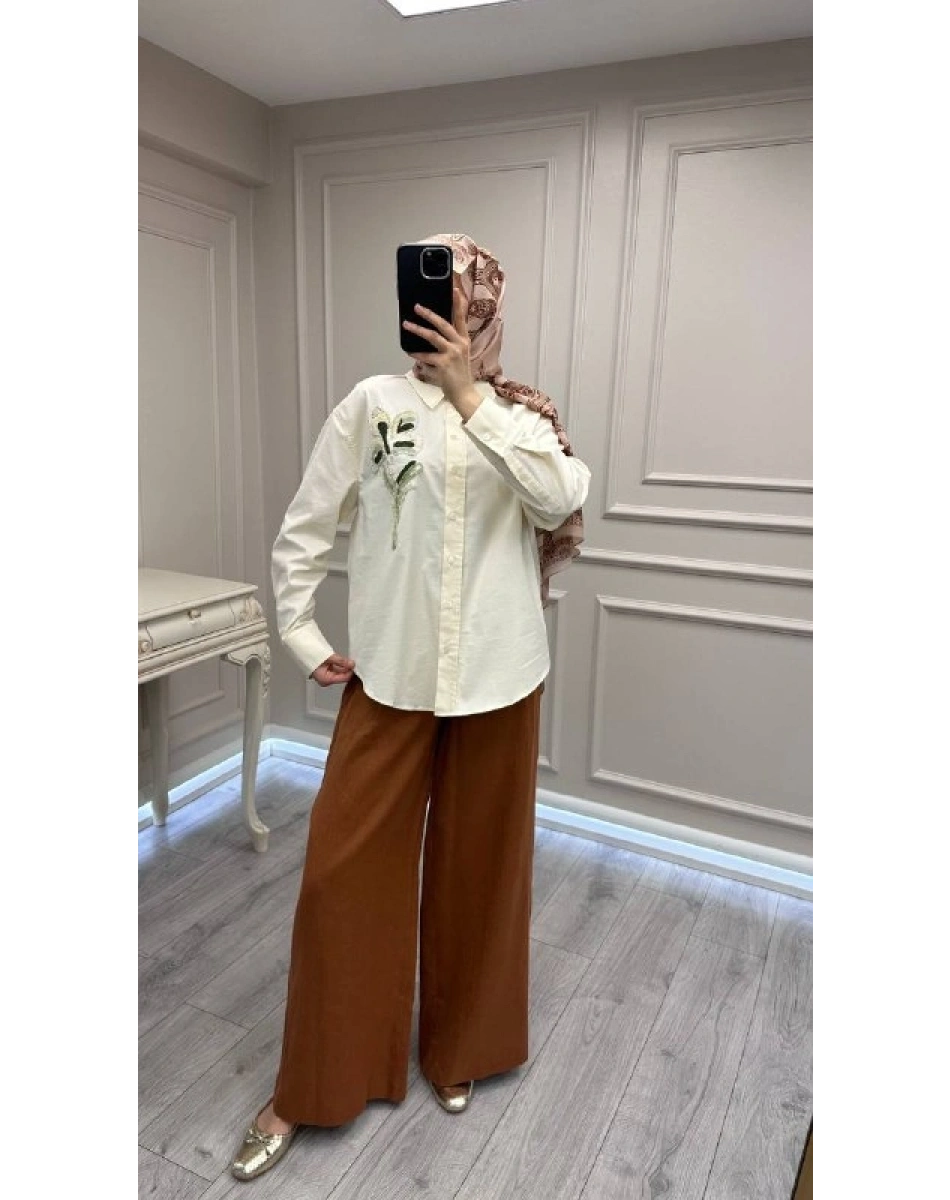 Exquise E26Y06210040 Taba Clarette Pantolon