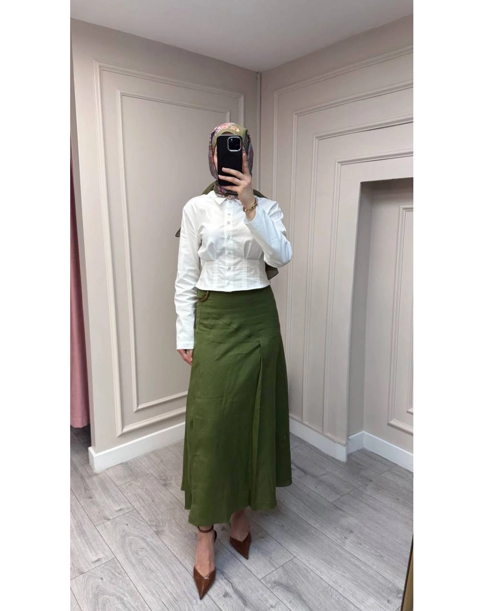 Exquise E26Y06215030 Haki Burnice Etek