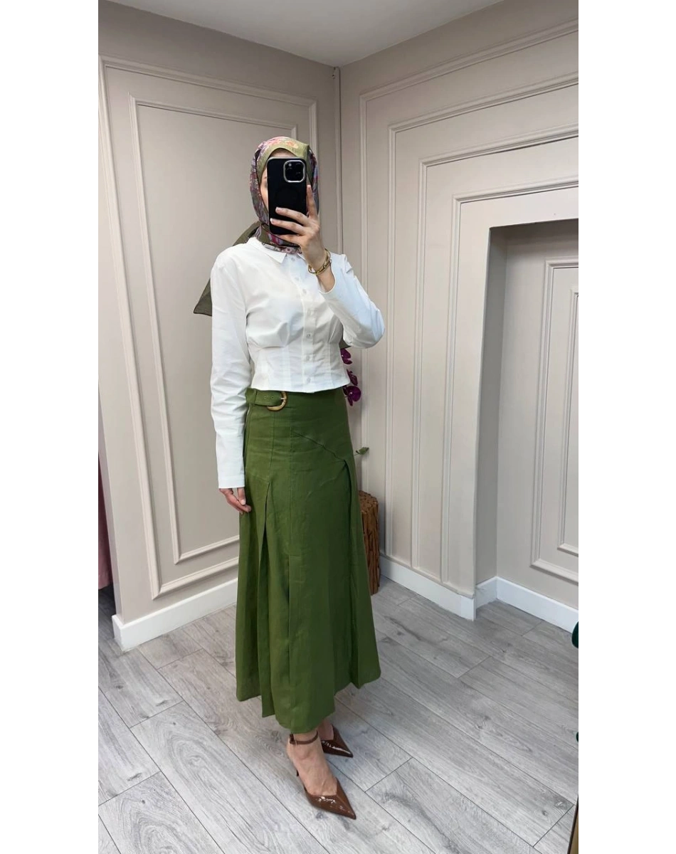 Exquise E26Y06215030 Haki Burnice Etek