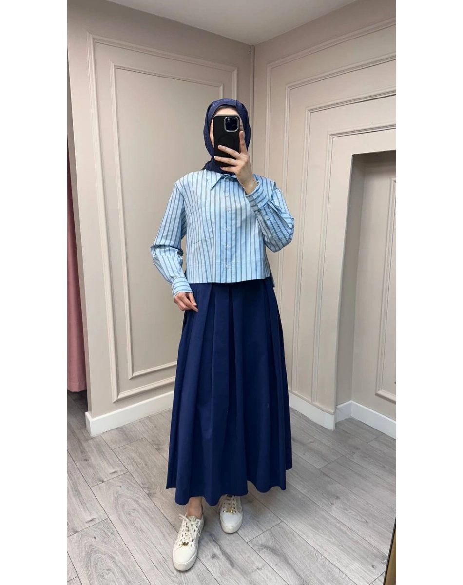 Exquise E26Y06215050 Lacivert Flori Etek