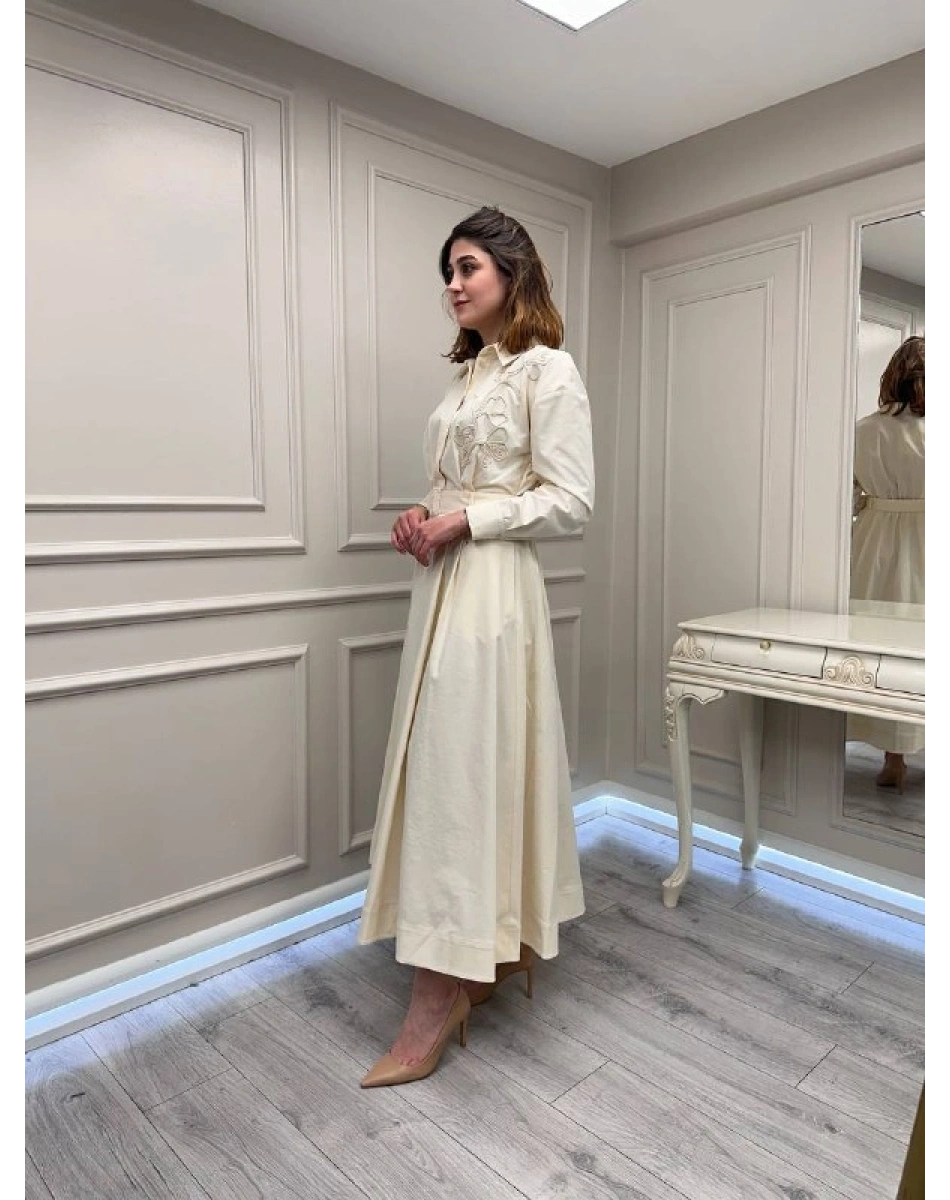 Exquise E26Y06218273 Krem Delrico Elbise