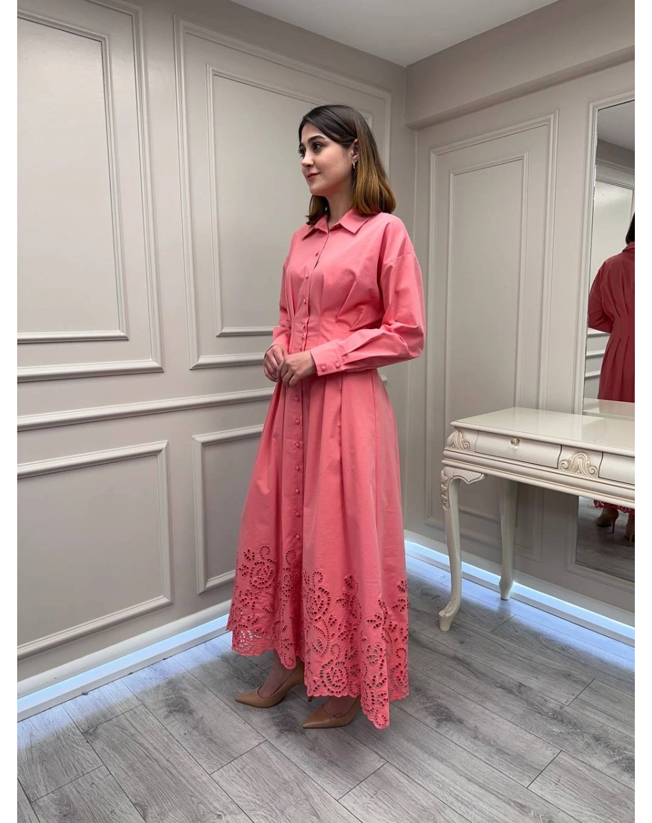 Exquise E26Y06218333 Pembe Faun Elbise