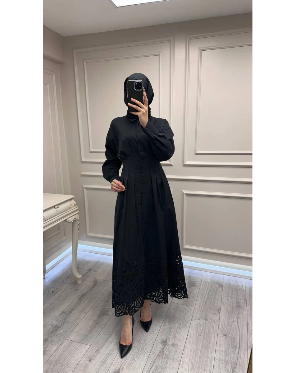 Exquise E26Y06218333 Siyah Faun Elbise