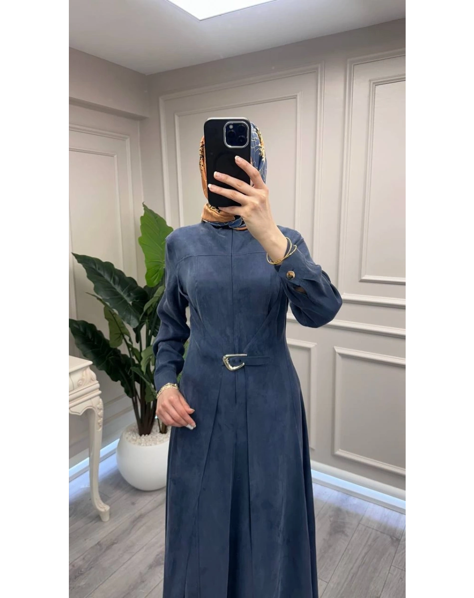 Exquise E26Y06218545 Lacivert Roseora Elbise