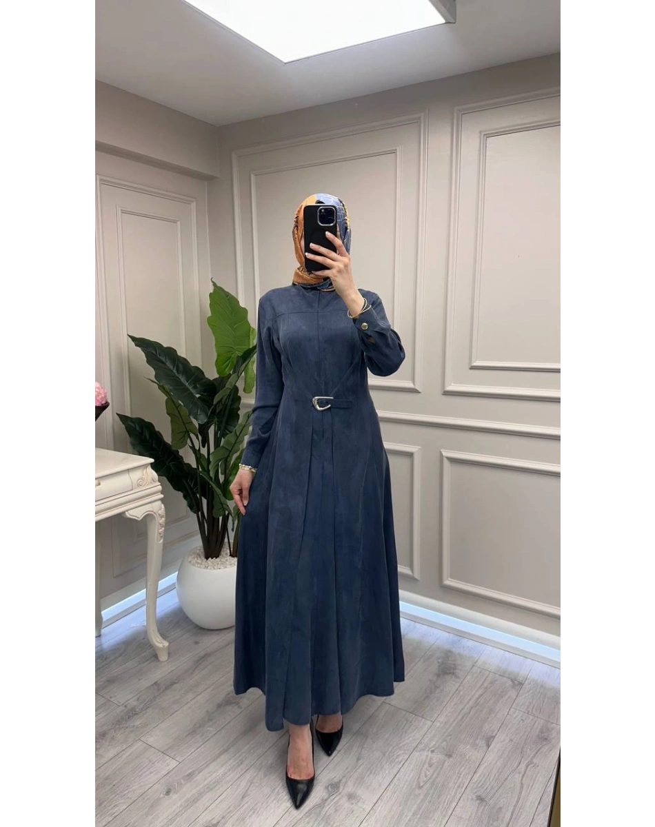 Exquise E26Y06218545 Lacivert Roseora Elbise