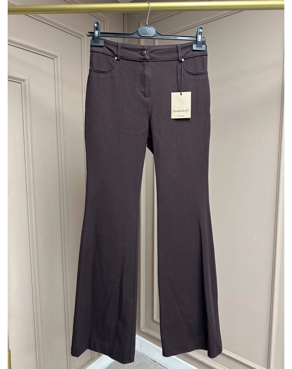 Yusuf Özdemir 25Y1117 Kahverengi İspanyol Paça Pantolon