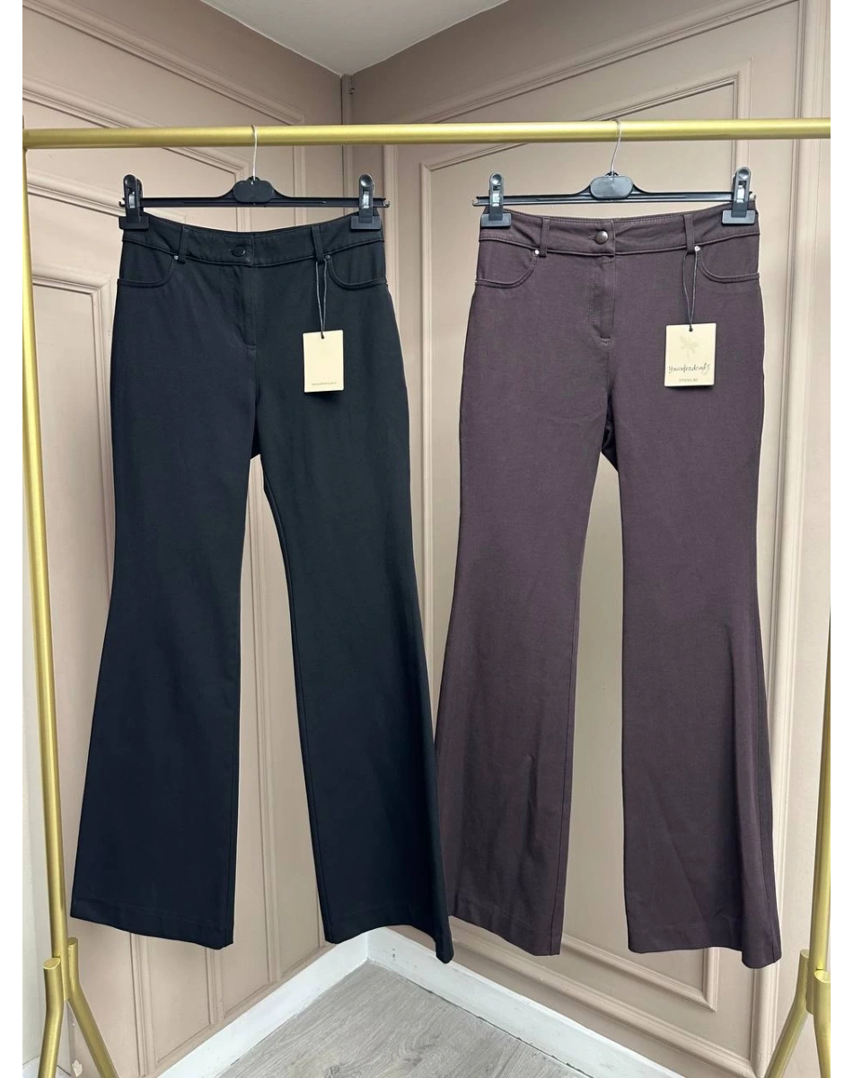 Yusuf Özdemir 25Y1117 Kahverengi İspanyol Paça Pantolon