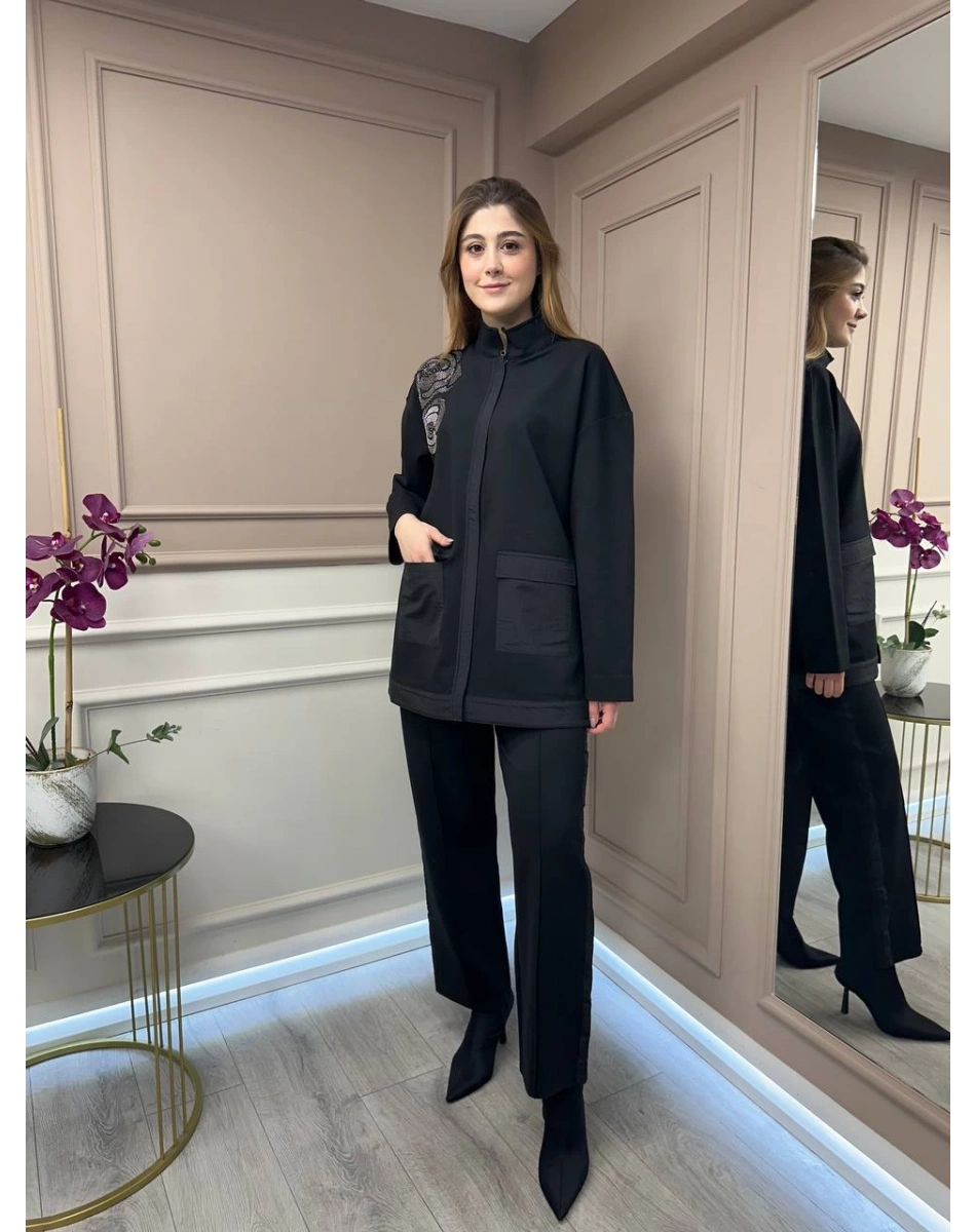 Ghisa 25YFETKM3010 Siyah İkili Takım