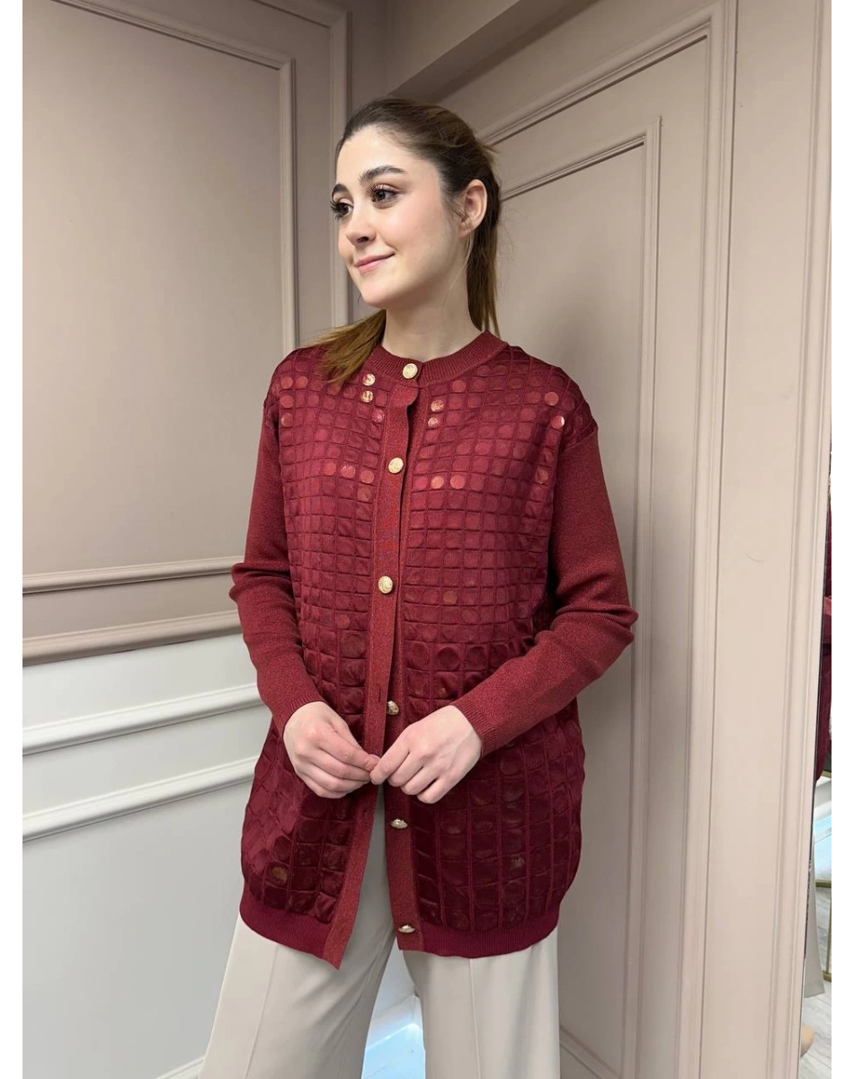 Ghisa 25YGSCKT3027 Mürdüm Ceket