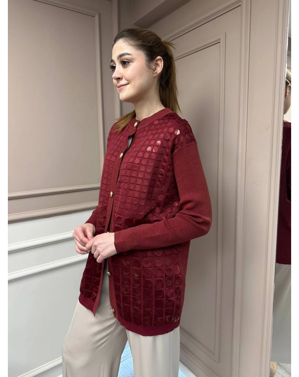 Ghisa 25YGSCKT3027 Mürdüm Ceket