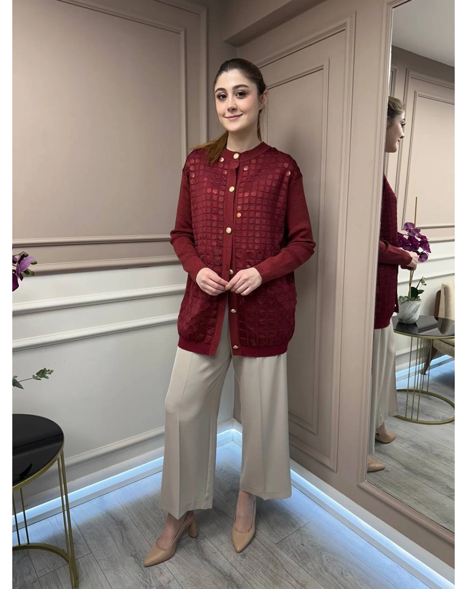 Ghisa 25YGSCKT3027 Mürdüm Ceket