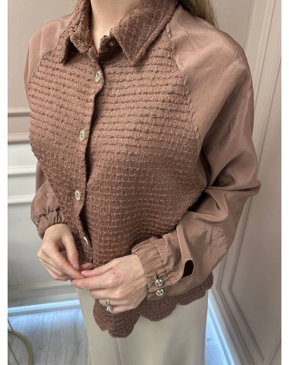 Ghisa 25YGSCKT3036 Kahve Mini Ceket