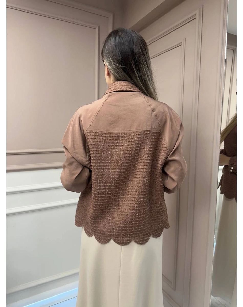 Ghisa 25YGSCKT3036 Kahve Mini Ceket