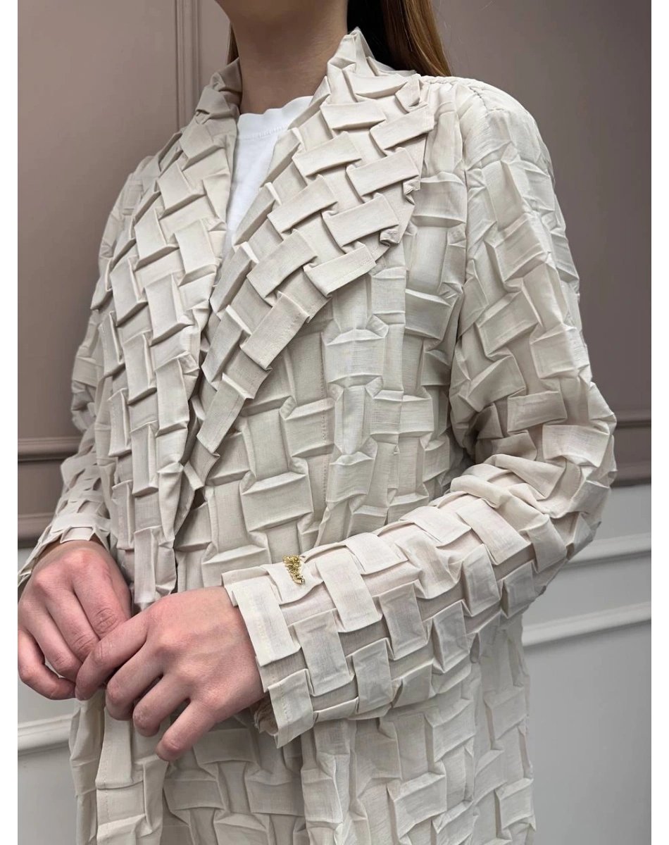 Ghisa 25YGSCKT3105 Taş Transparan Ceket