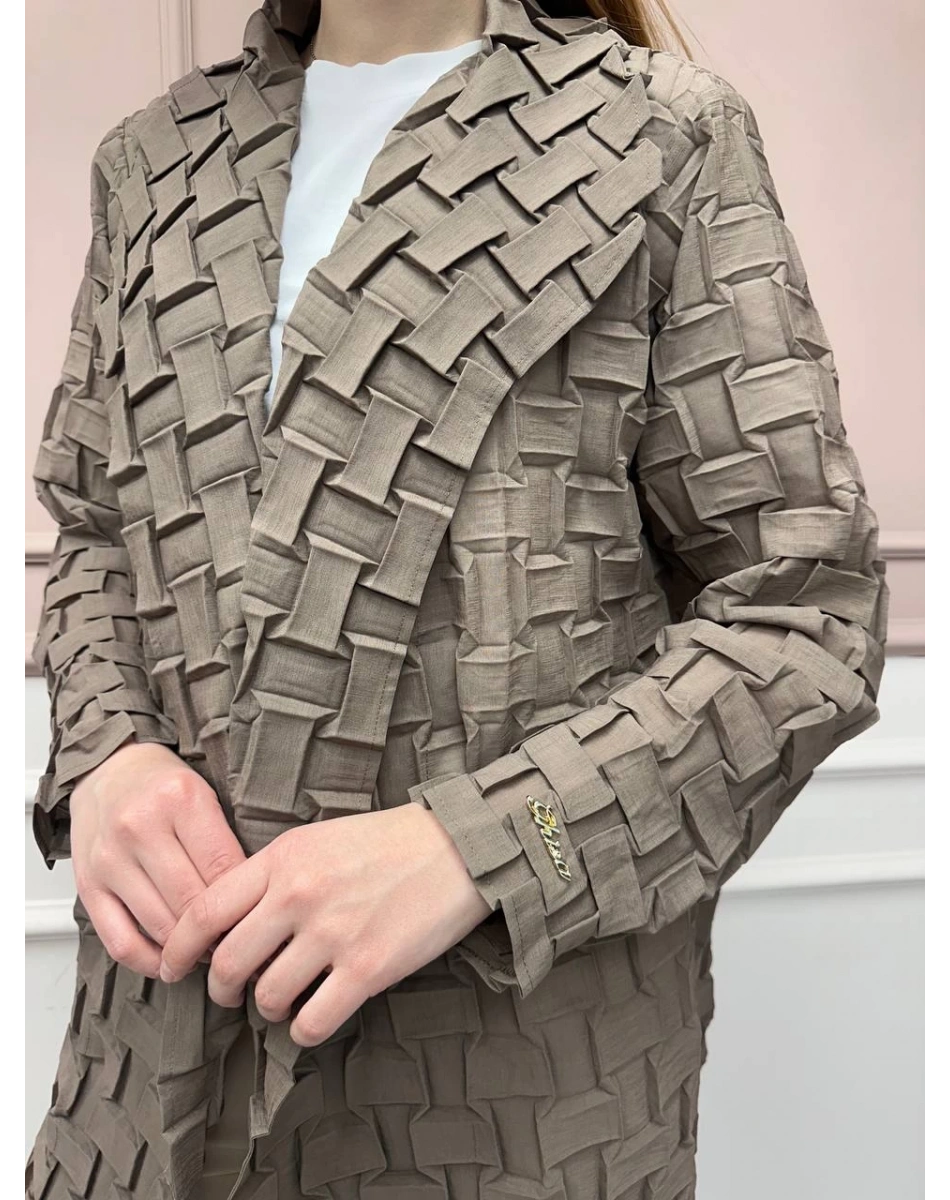 Ghisa 25YGSCKT3105 Vizon Transparan Ceket