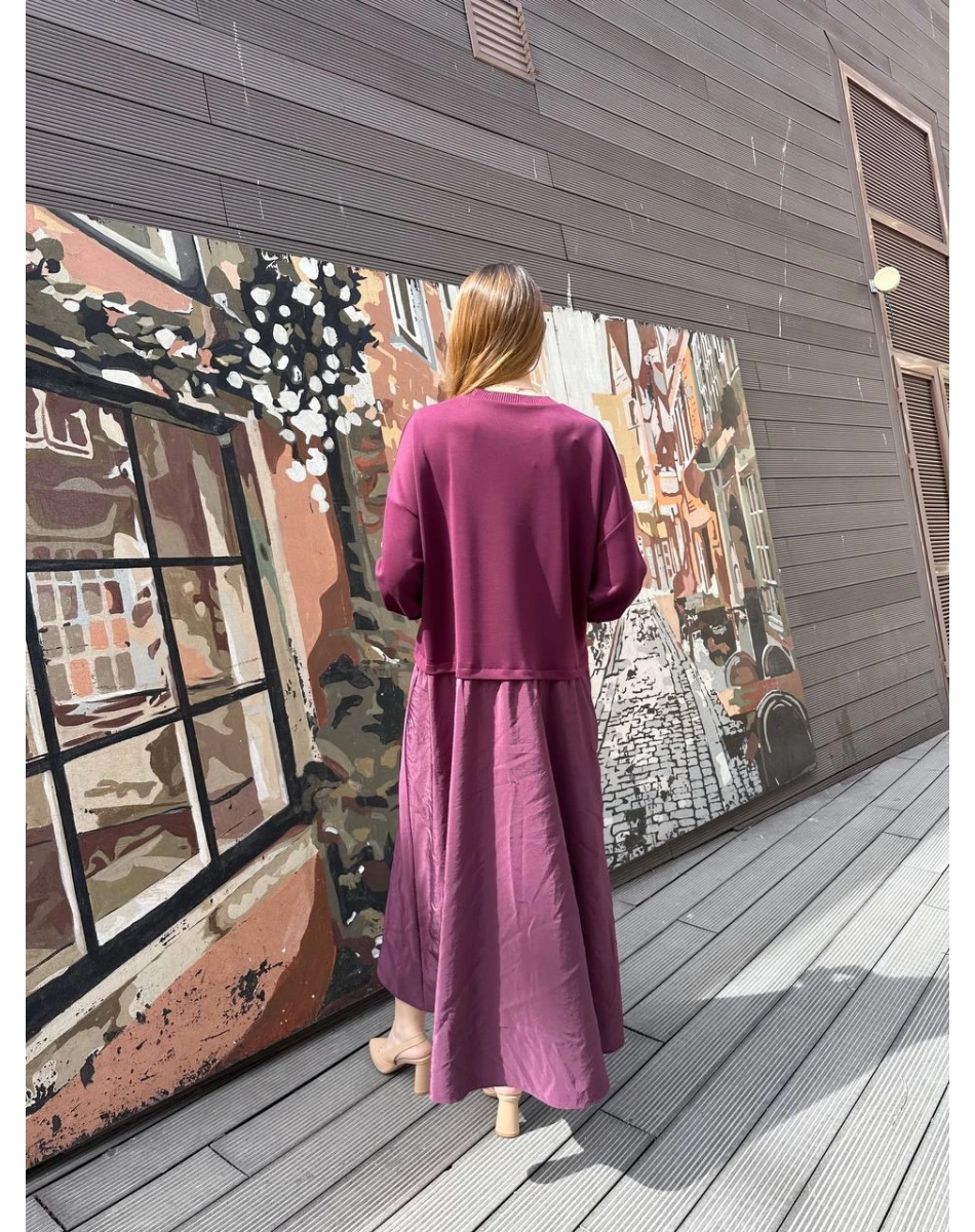 Ghisa 25YGSELB4959 Bordo Elbise