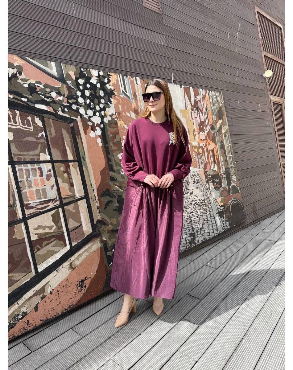 Ghisa 25YGSELB4959 Bordo Elbise