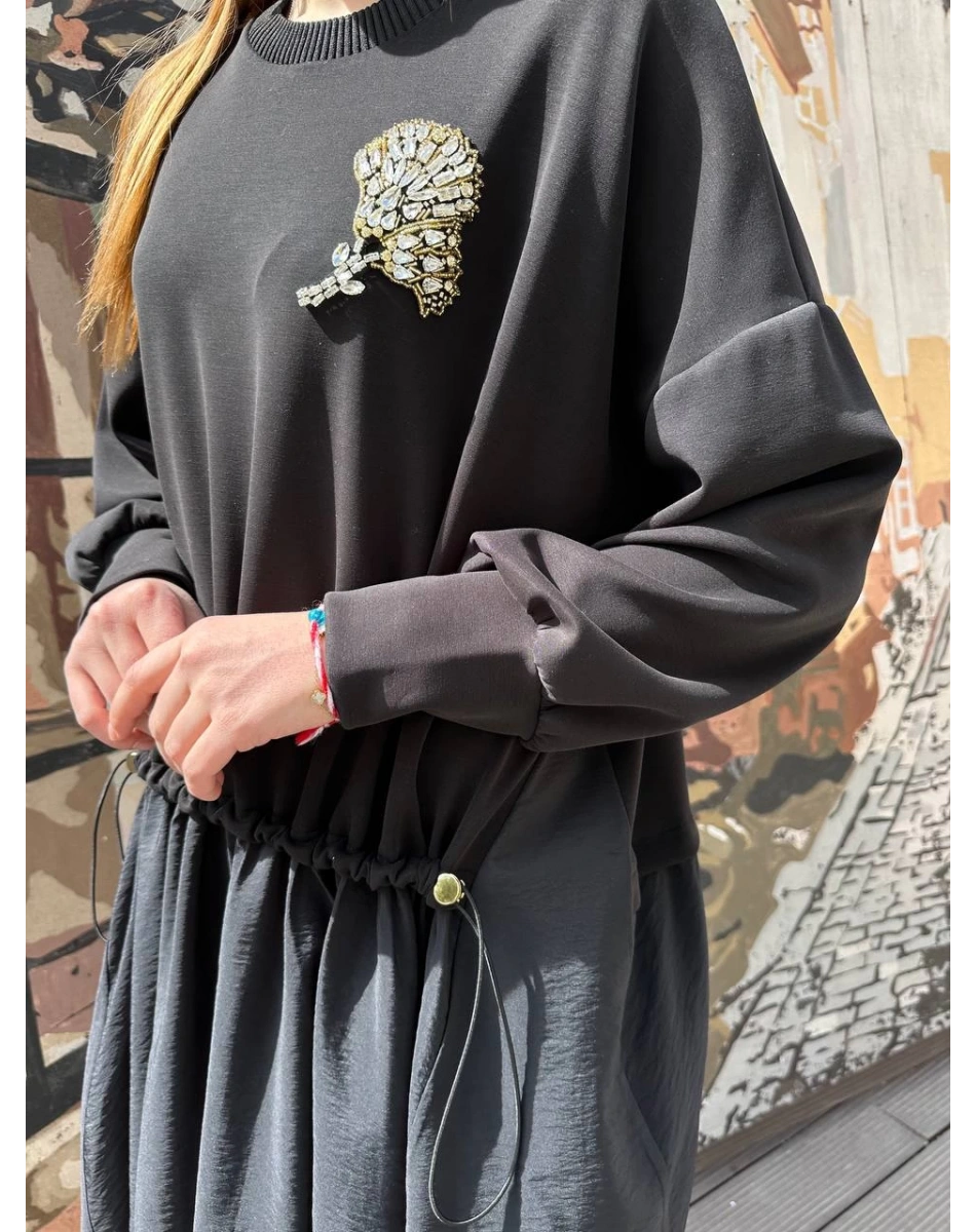 Ghisa 25YGSELB4959 Siyah Elbise