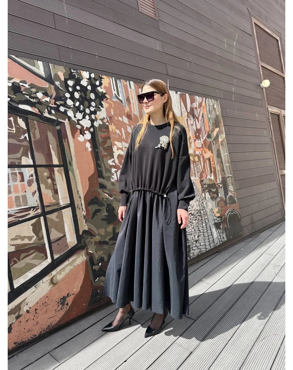 Ghisa 25YGSELB4959 Siyah Elbise