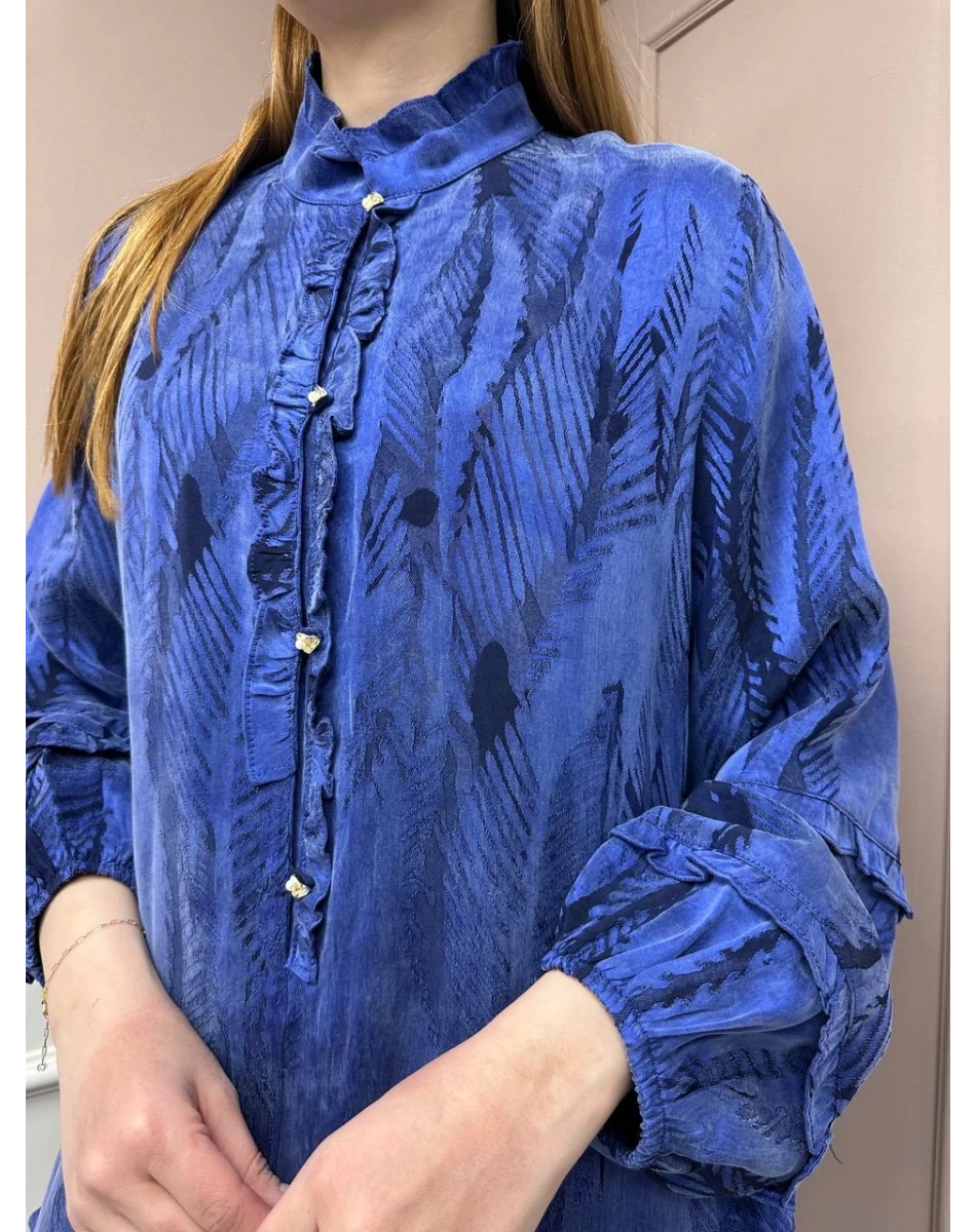 Ghisa 25YGSELB4968 Sax Desenli Elbise