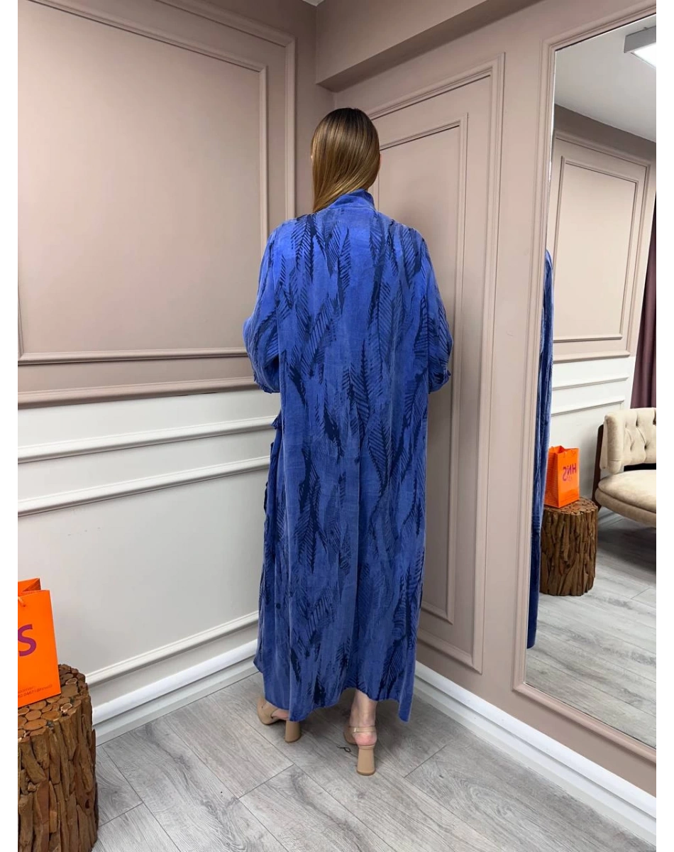 Ghisa 25YGSELB4968 Sax Desenli Elbise