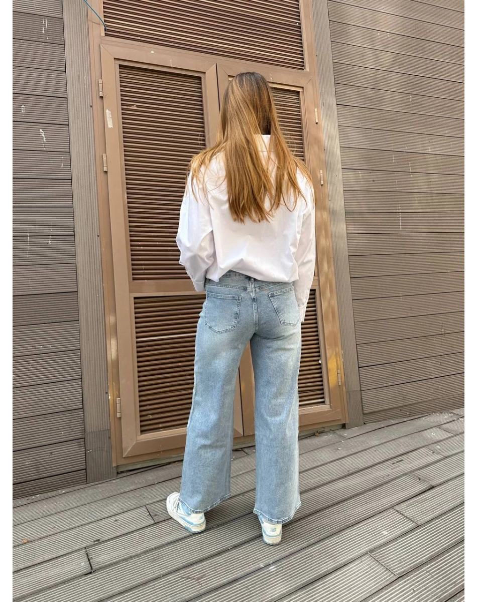 Ghisa 25YGSPNT8701 Mavi Taşlı Pantolon