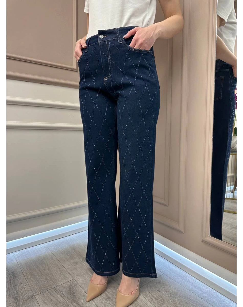 Ghisa 25YGSPNT8778 Mavi Taşlı Pantolon