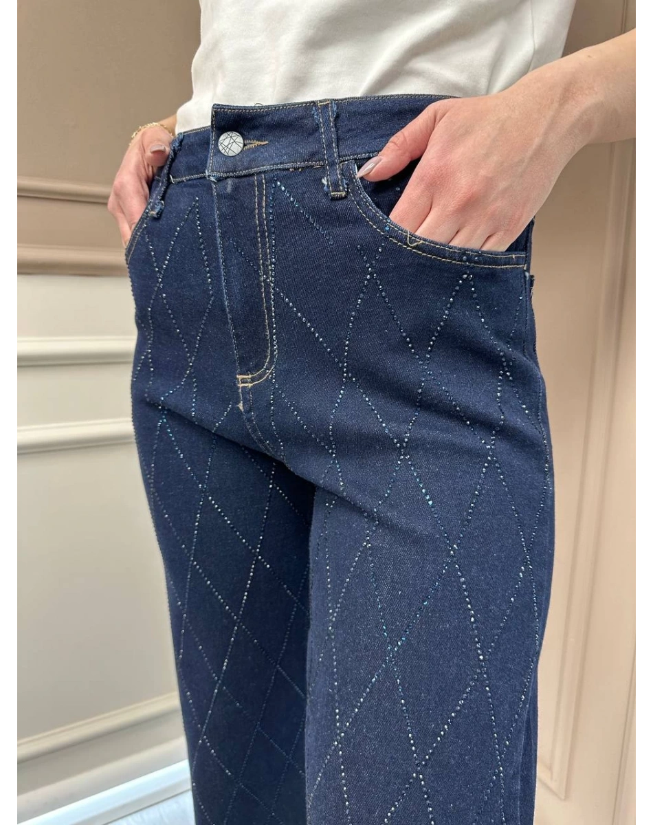 Ghisa 25YGSPNT8778 Mavi Taşlı Pantolon