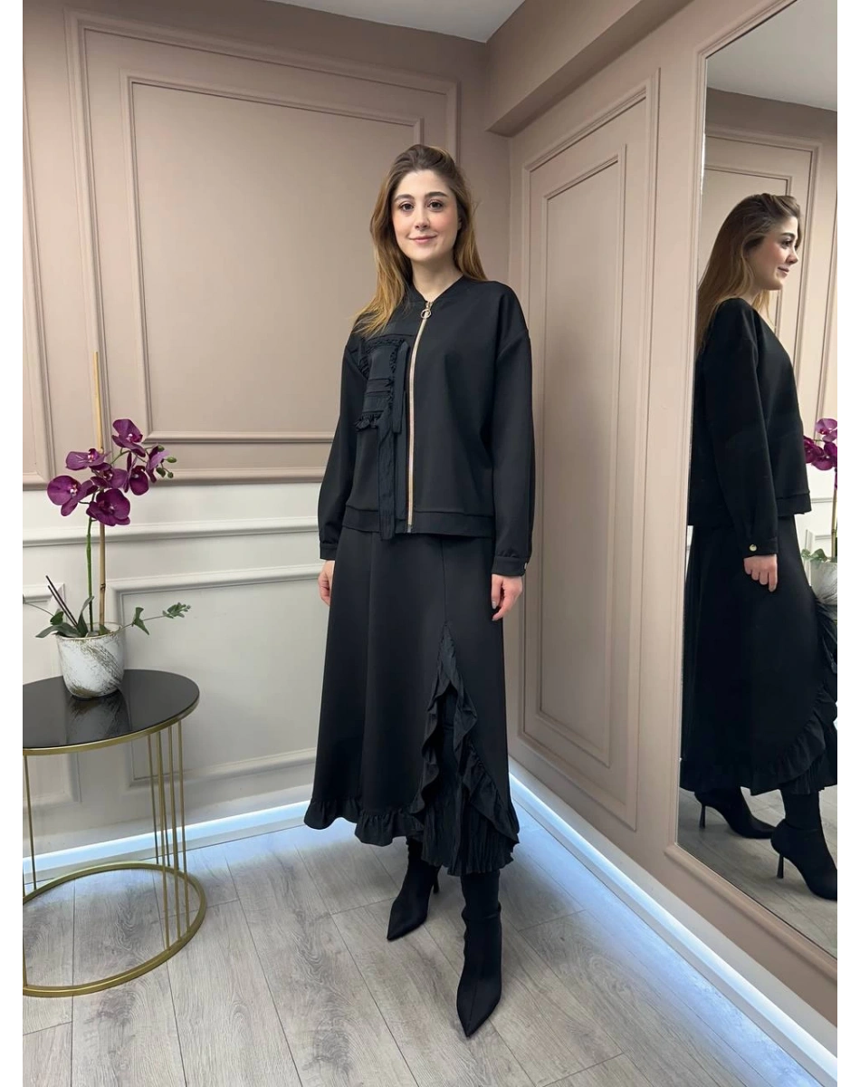 Ghisa 25YGSTKM3024 Siyah İkili Takım