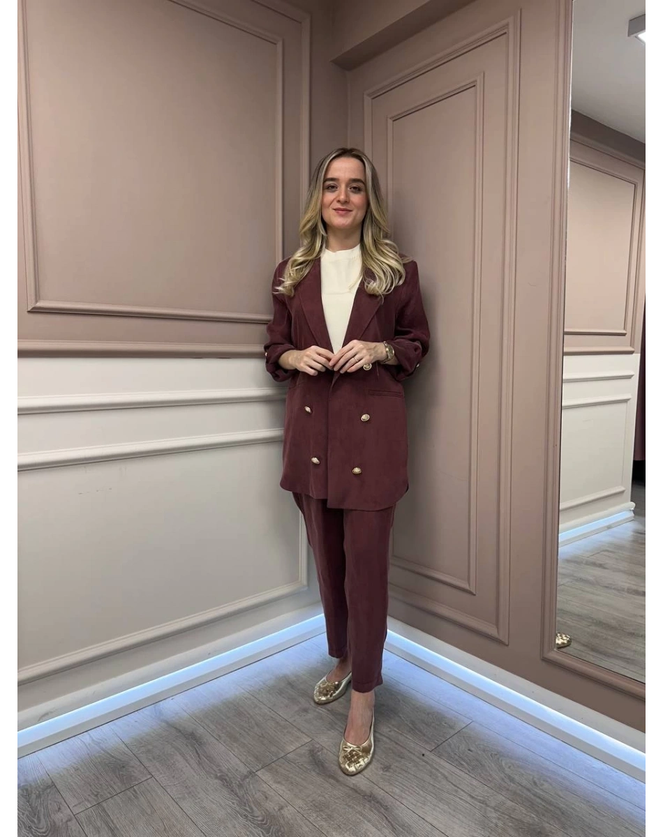 Ghisa 25YGSTKM3047 Bordo İpek İkili Takım