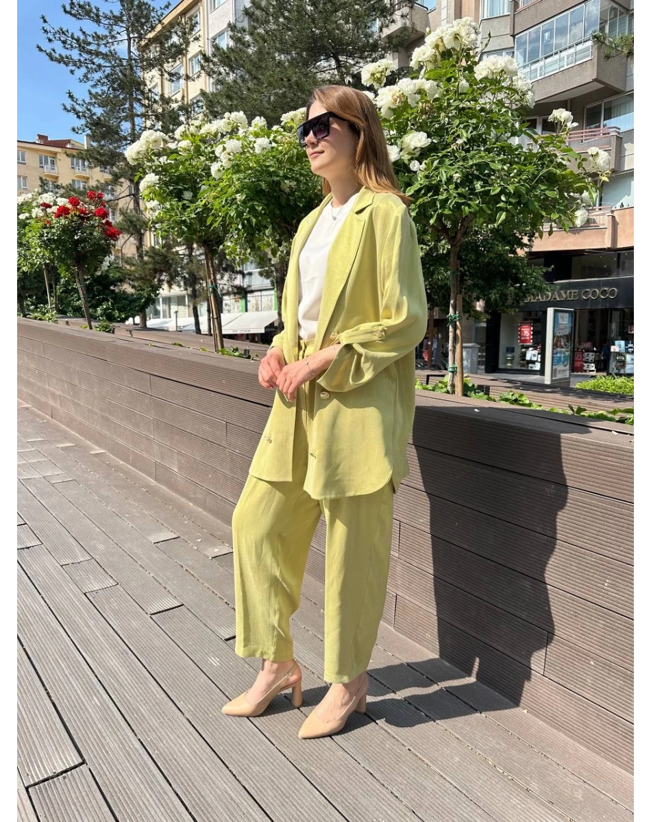 Ghisa 25YGSTKM3047 Safran İpek İkili Takım