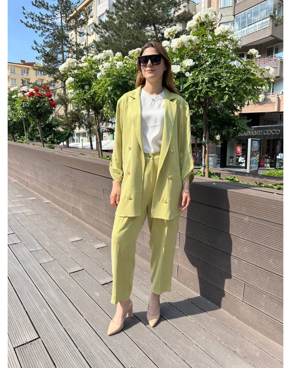 Ghisa 25YGSTKM3047 Safran İpek İkili Takım