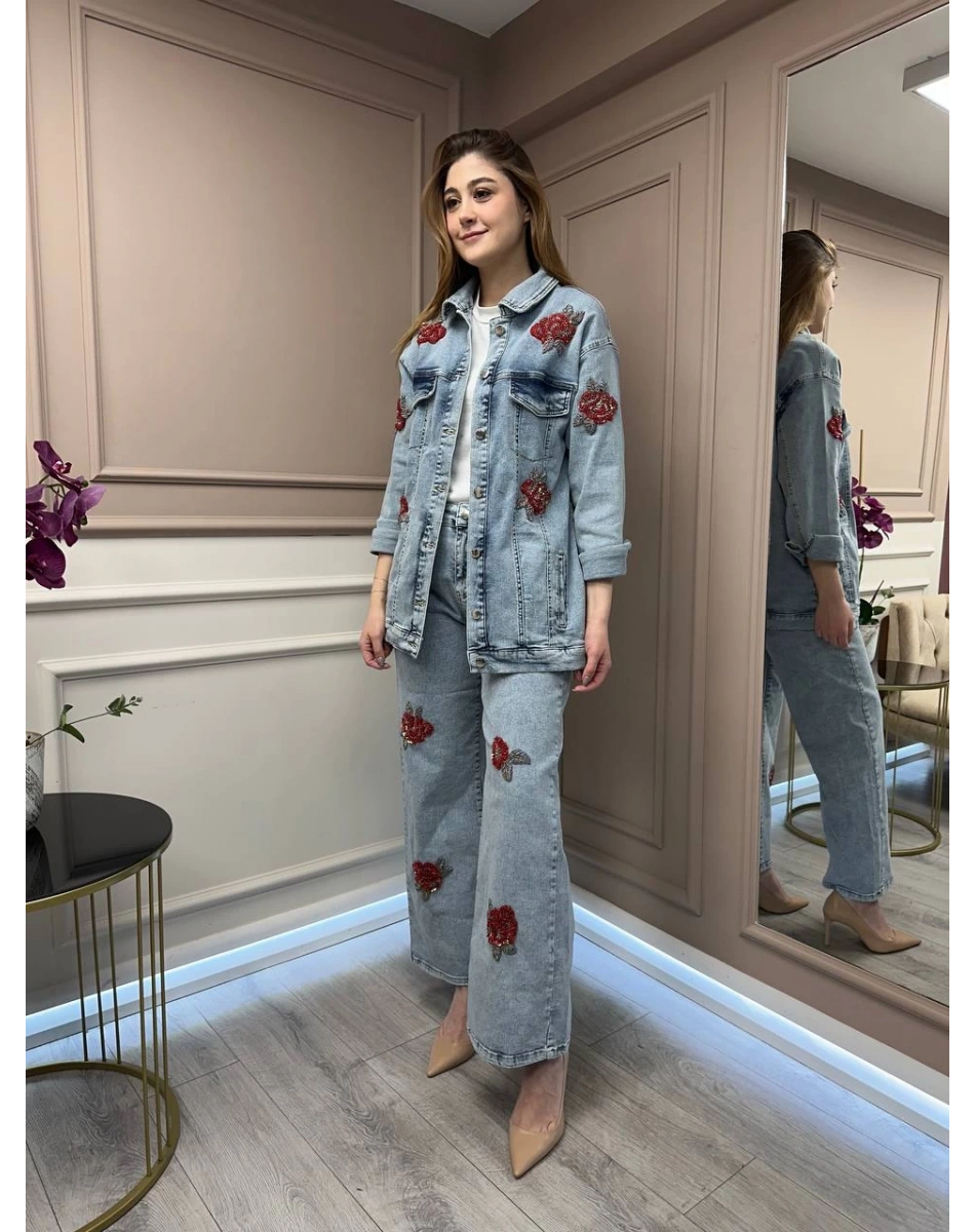 Ghisa 25YGSTKM3058 Mavi Kot Takım