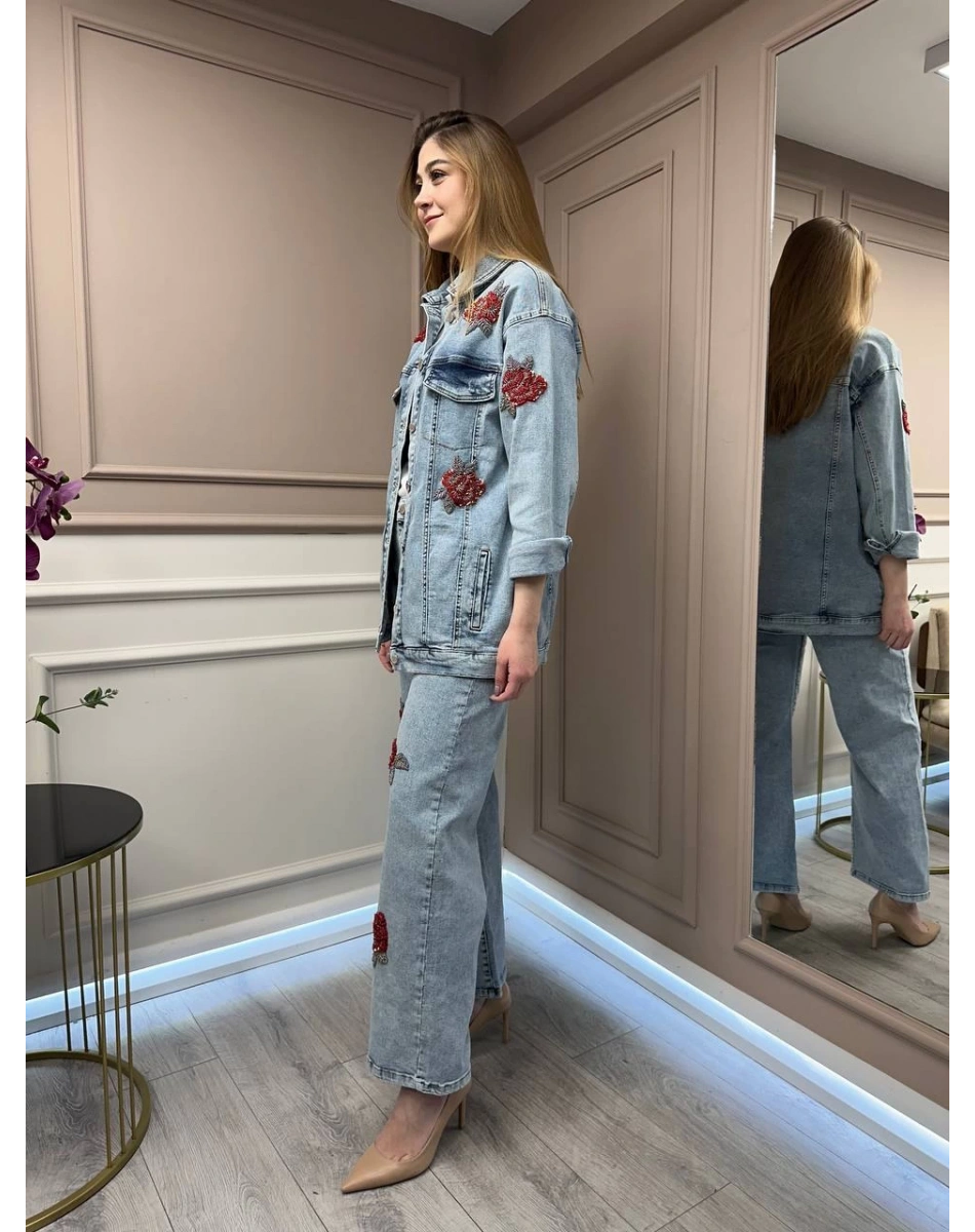 Ghisa 25YGSTKM3058 Mavi Kot Takım