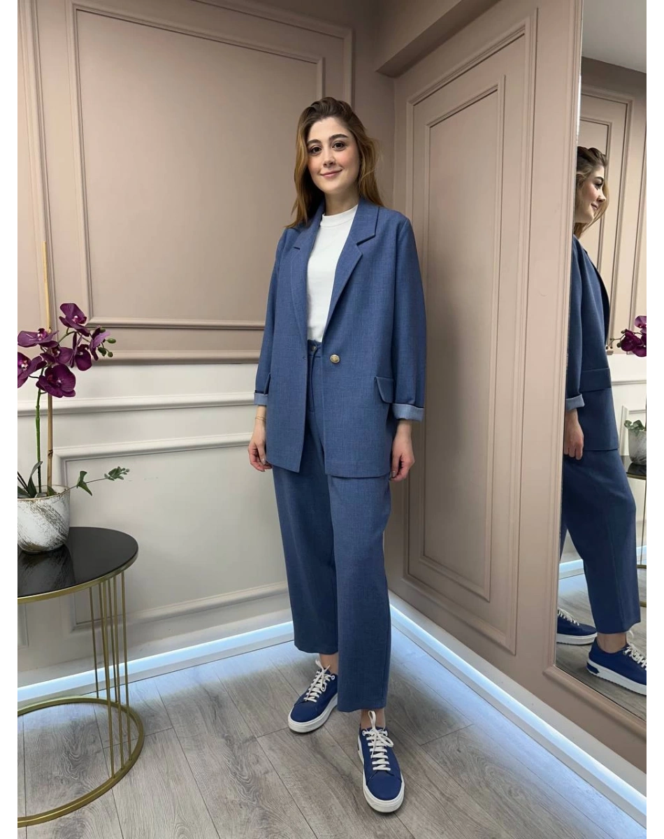 Ghisa 25YGSTKM3081 Mavi İkili Takım