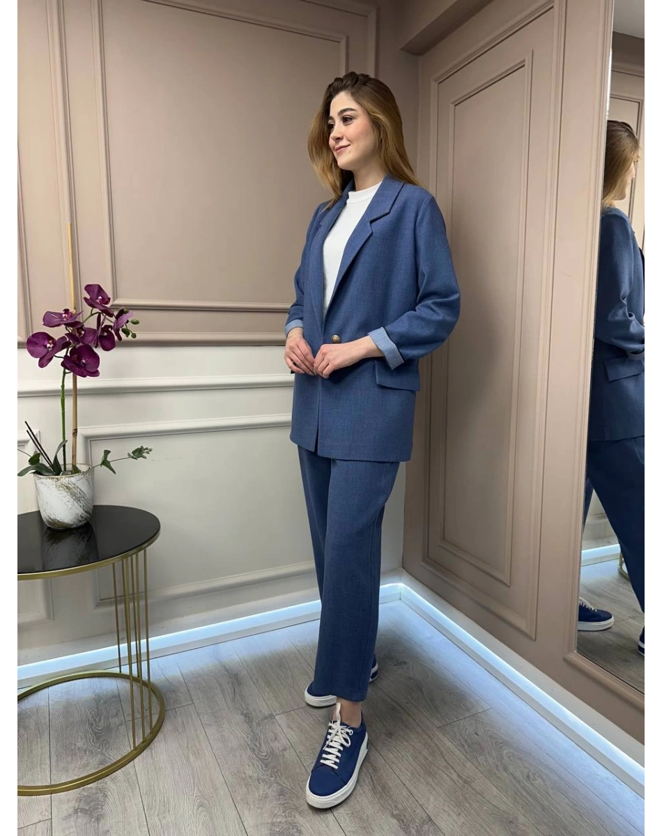 Ghisa 25YGSTKM3081 Mavi İkili Takım