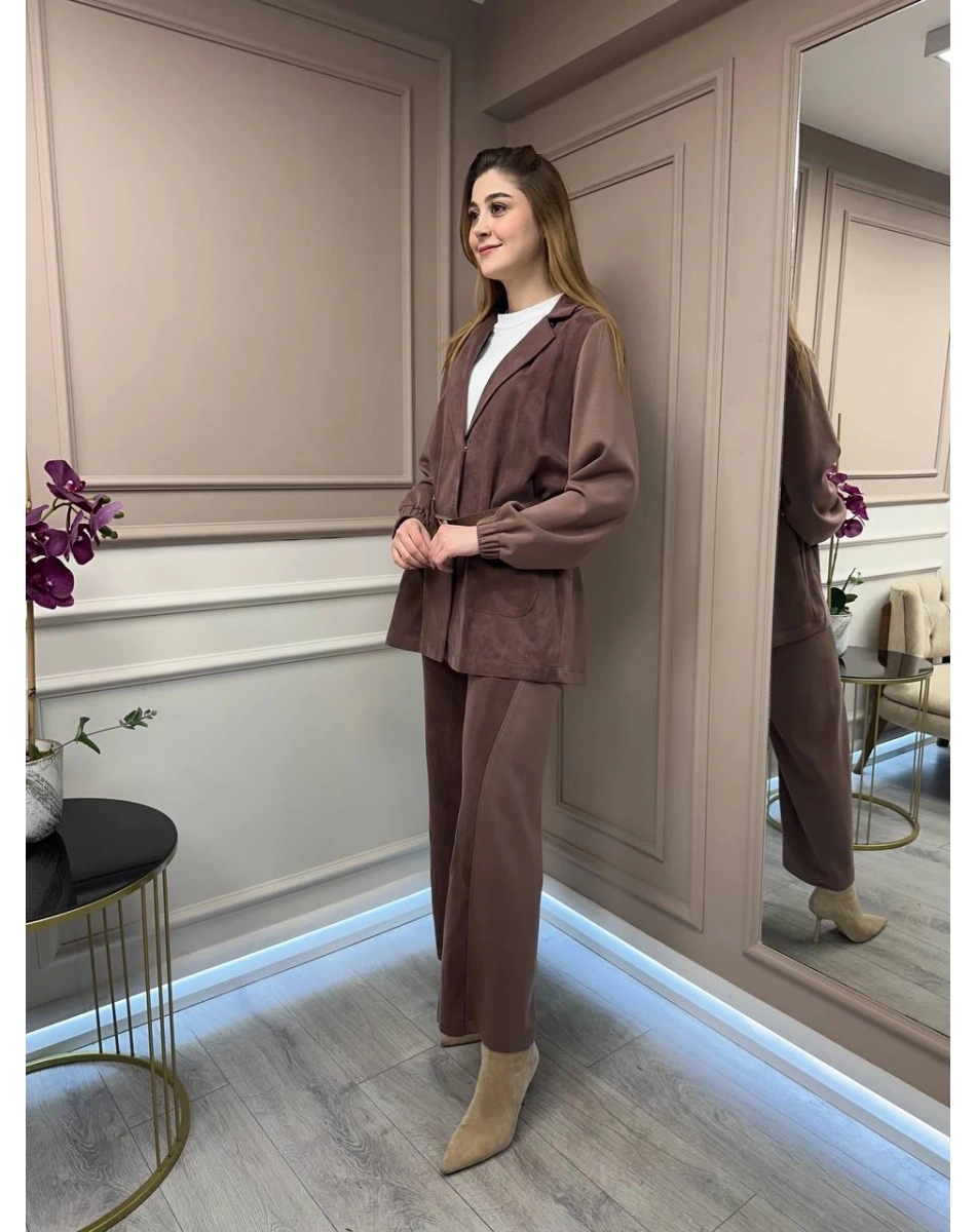 Ghisa 25YGSTKM3087 Kahve Takım