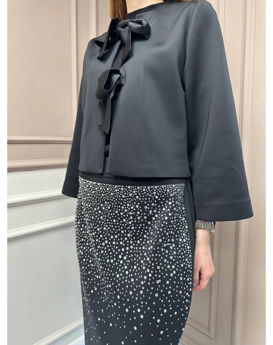 Ghisa 25YGSTKM3090 Siyah Taşlı Etekli Takım