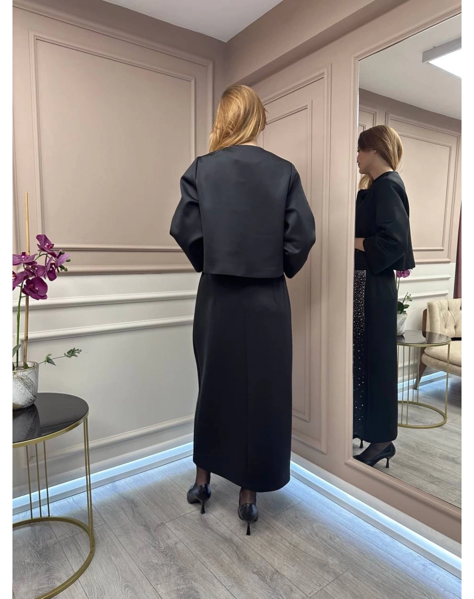 Ghisa 25YGSTKM3090 Siyah Taşlı Etekli Takım